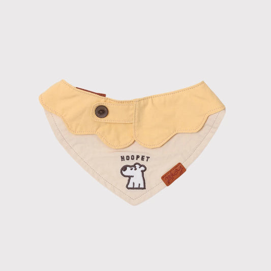 Pawful Moments cute cotton pet bandana with embroidered dog design