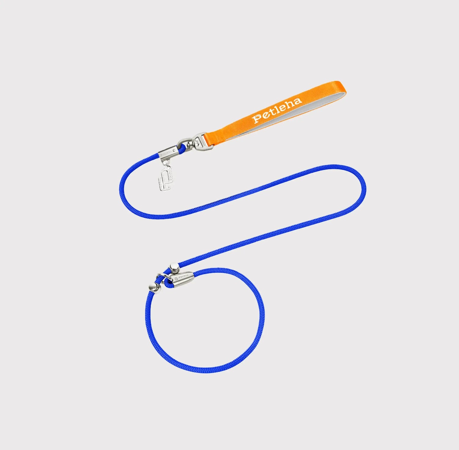 Pawful Moments blue durable rope dog leash with padded wrist strap